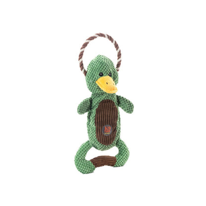 CHARMING PET Scrunch Bunch & Squeak Duck Dog Toy