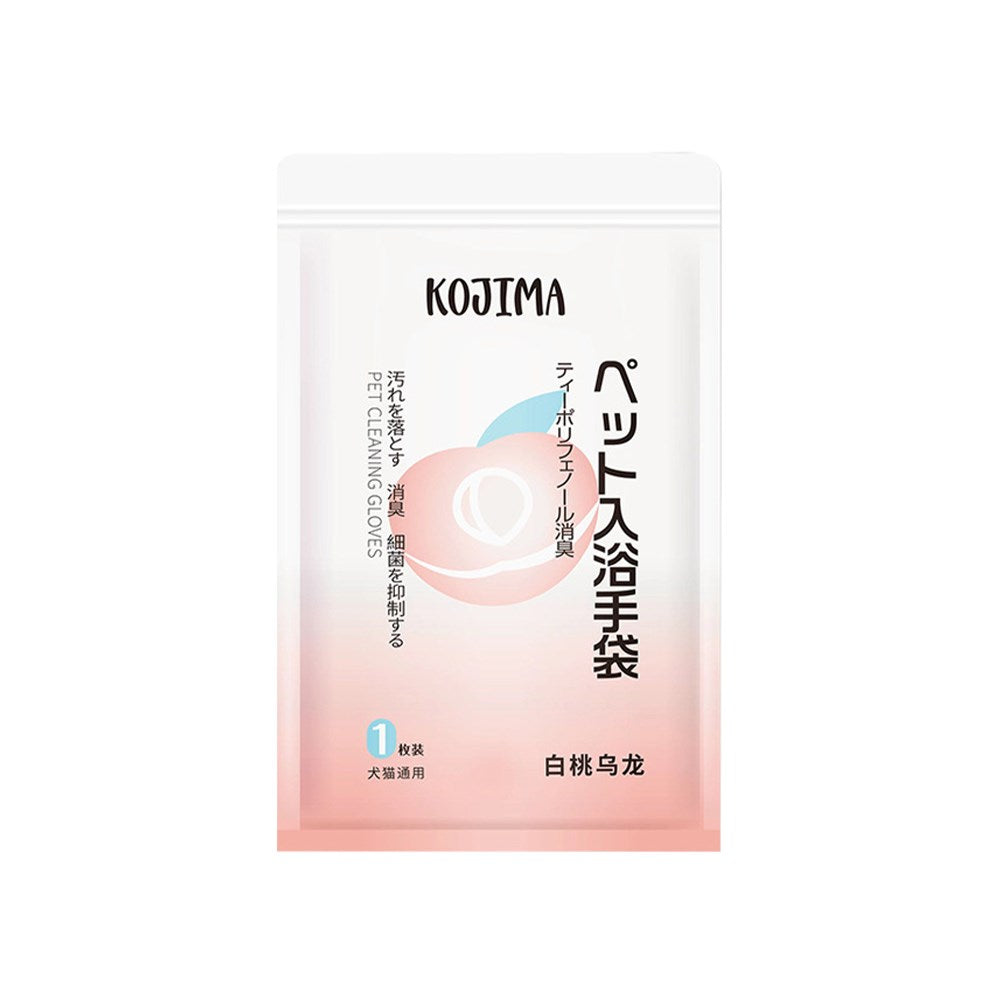 KOJIMA White Peach and Oolong Non-Wash Cleaning Hand Glove 1pcs