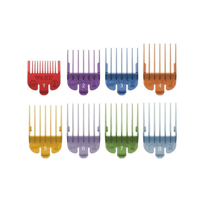 WAHL #1-8 Plastic Color Coded Guide Comb Set