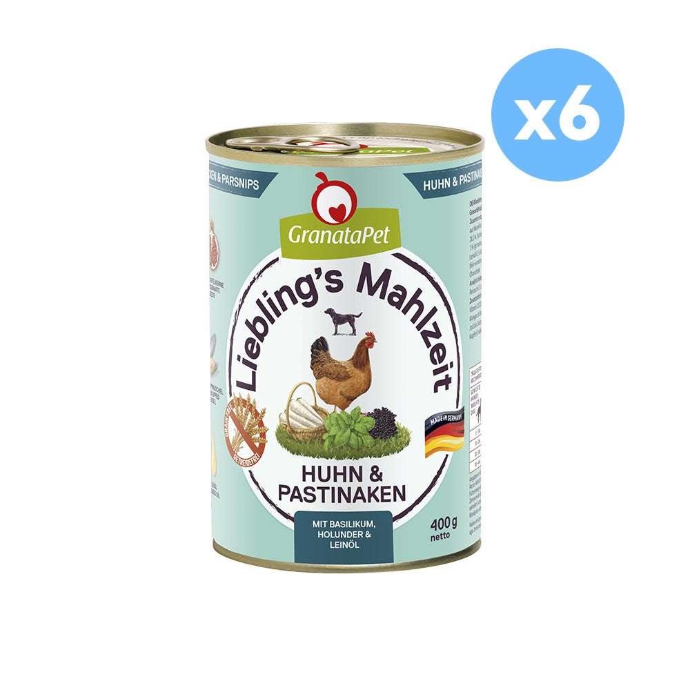 GRANATAPET Liebling's Mahlzeit Chicken & Parsnips Dog Wet Food