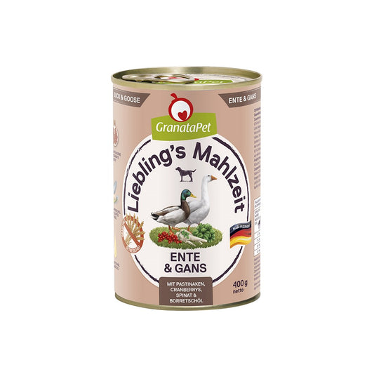 GRANATAPET Liebling's Mahlzeit Duck & Goose Dog Wet Food