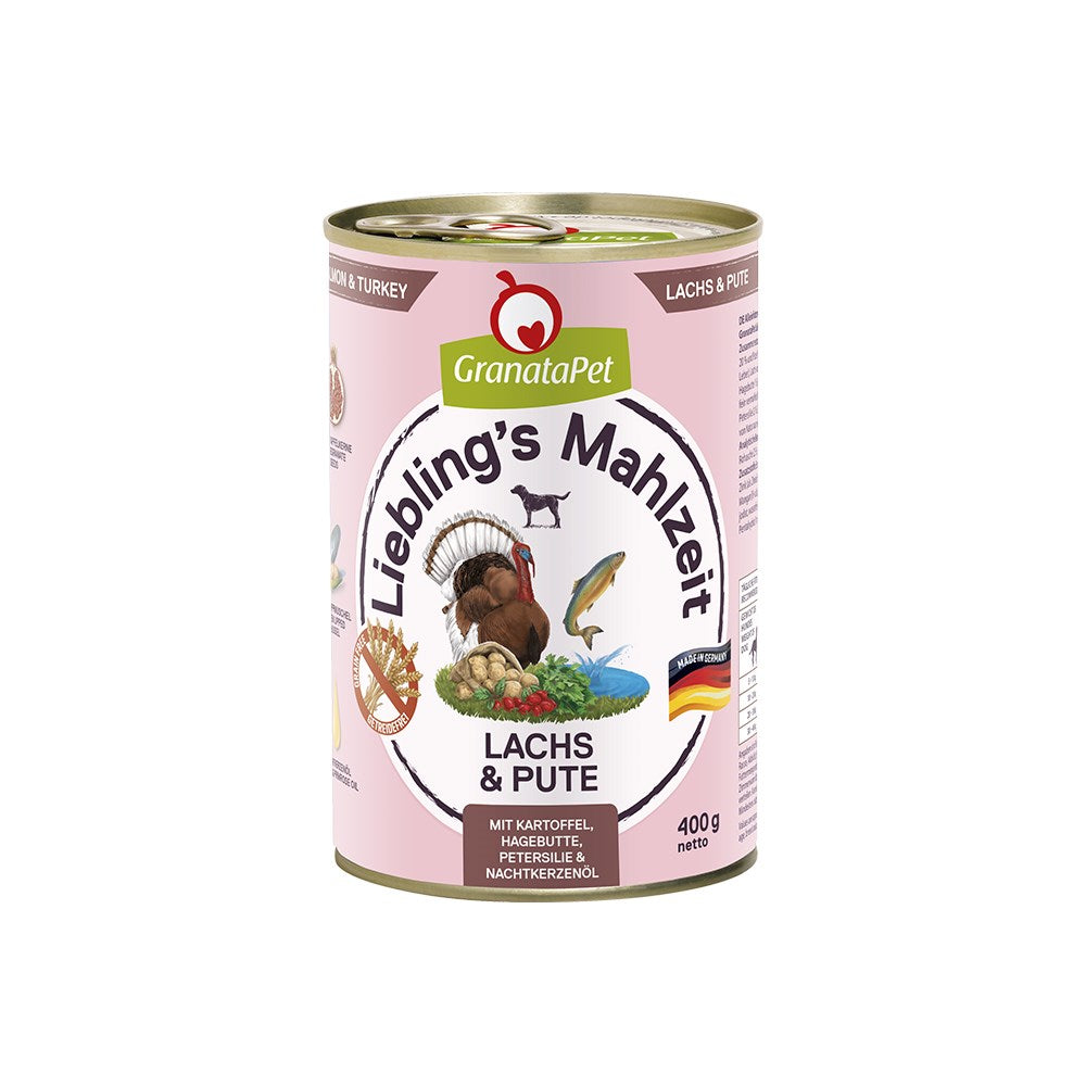 GRANATAPET Liebling's Mahlzeit Salmon & Turkey Dog Wet Food