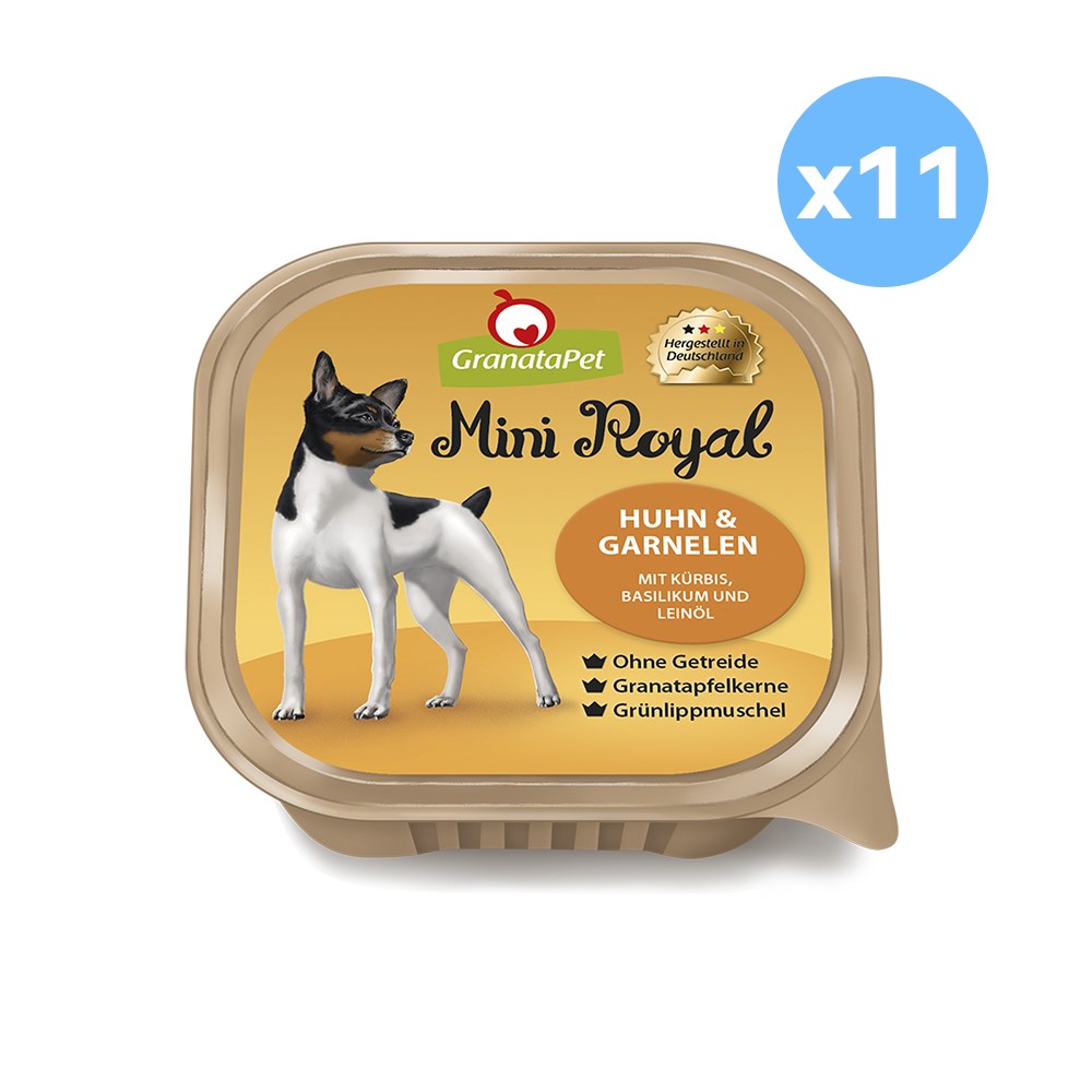 GRANATAPET Mini Royal Chicken & Prawns Dog Wet Food