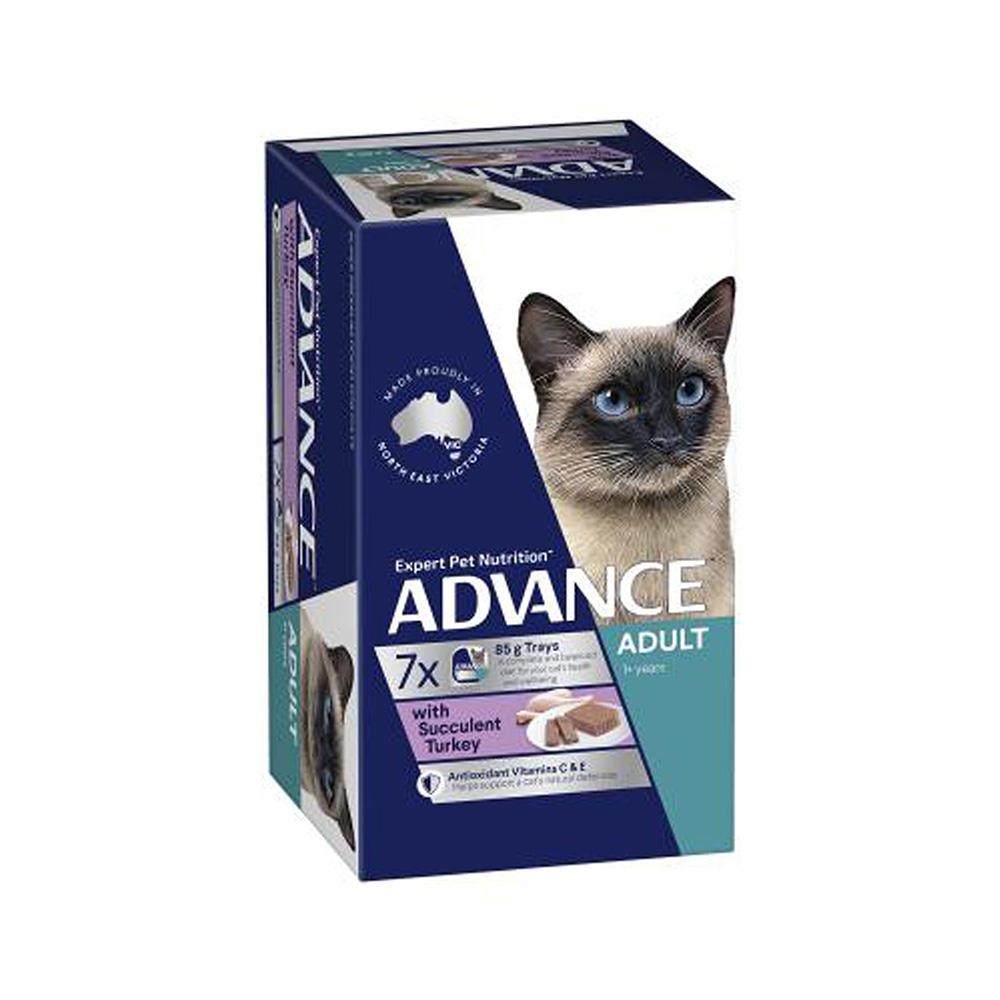 Advance Succulent Turkey 85gx7pcks Adult Kitten Cat Food