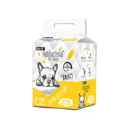 ABSORB PLUS Anti Bacterial Pet Training Pads 60x90cm 25packs