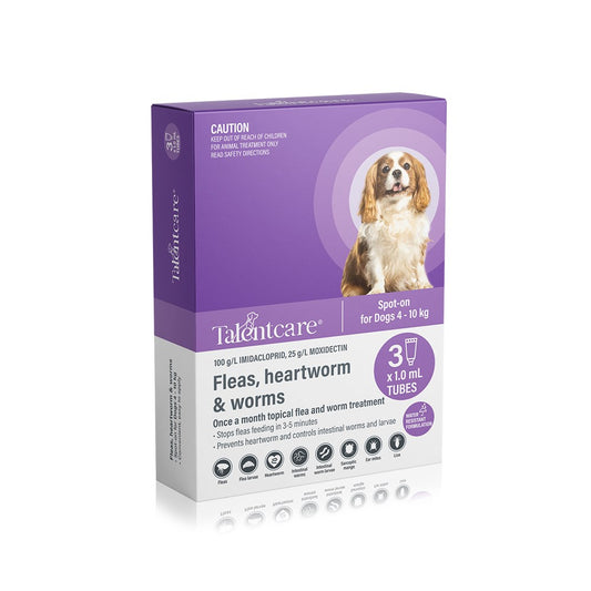 TALENTCARE Flea And Worming Spot-on For Dogs 4-10Kg