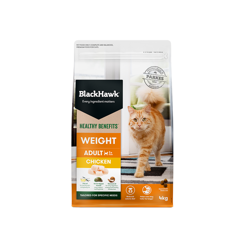 BLACK HAWK Healthy Benefits Chicken Weight Adult Cat Food