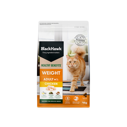 BLACK HAWK Healthy Benefits Chicken Weight Adult Cat Food