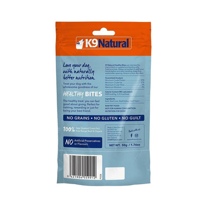 K9 NATURAL Beef Healthy Bites Dog Treats 50g