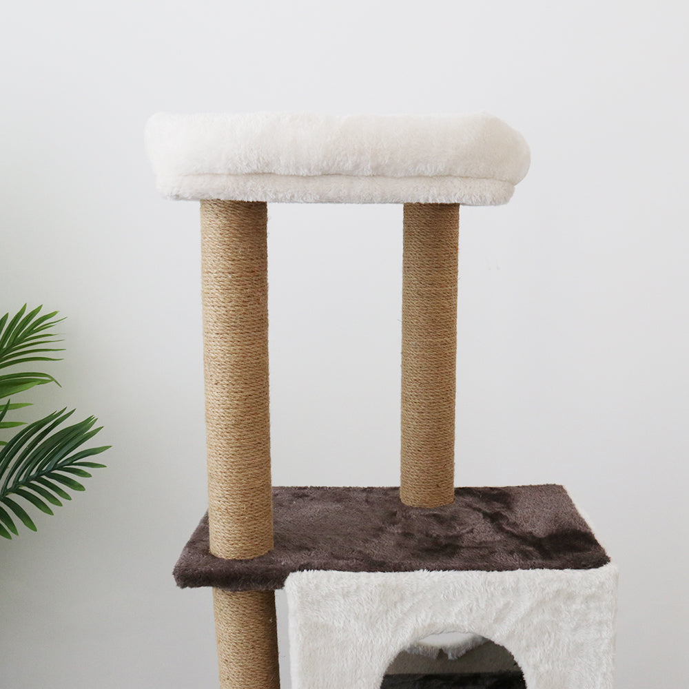 Whisker city deluxe cat store home with jute rope