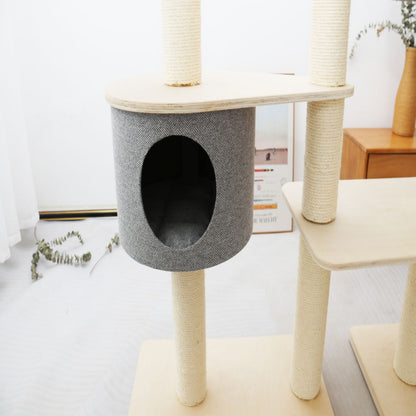 CATIO Duo Cat Climbing Tower and House Condo