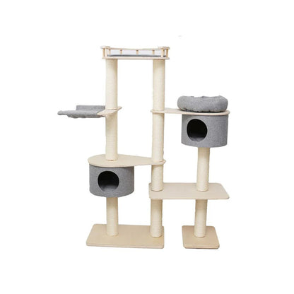 CATIO Duo Cat Climbing Tower and House Condo