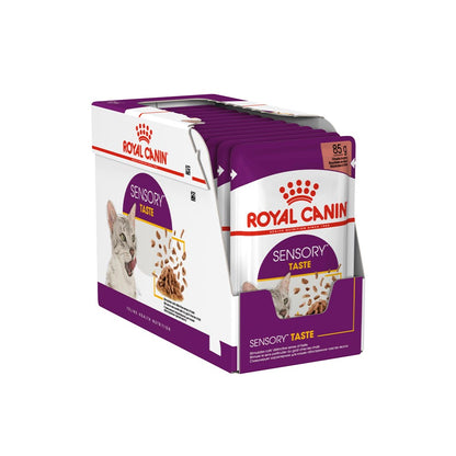 ROYAL CANIN Sensory Taste Gravy Adult Wet Cat Food 85g x 12