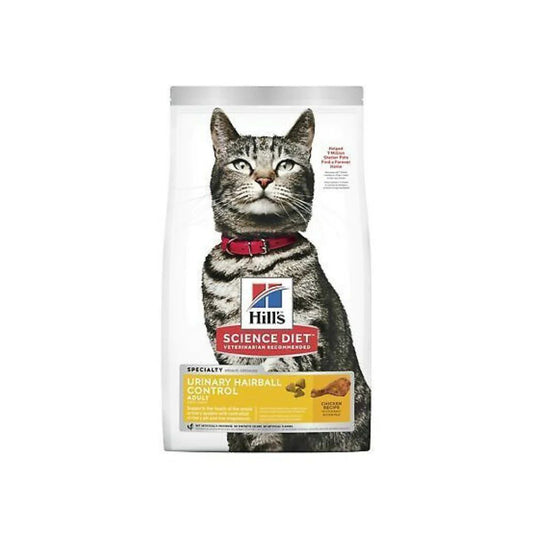 HILLS Science Diet Urinary Hairball Control Chicken Adult Dry Cat Food 1.58kg