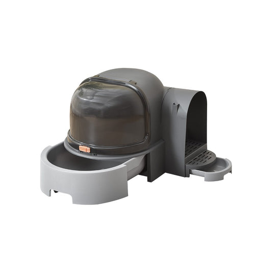 PAKEWAY Grey Star Tunnel Cat Litter Box