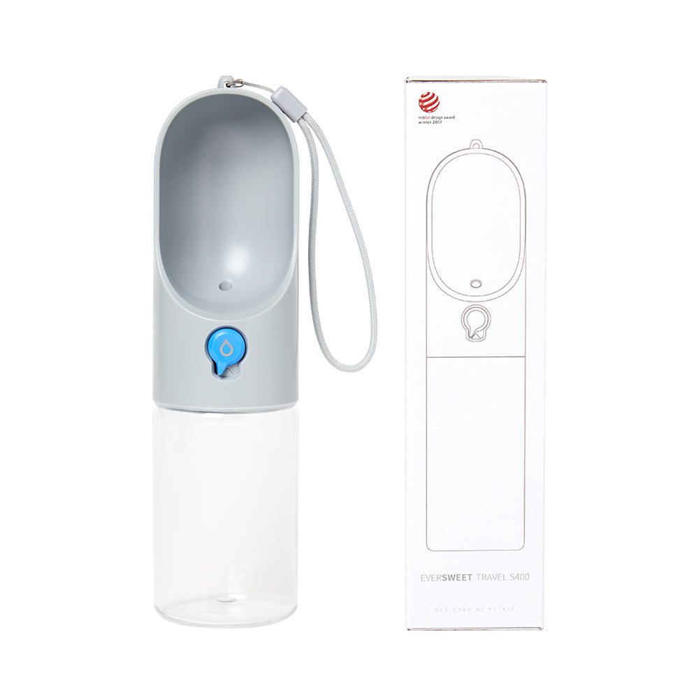PETKIT Eversweet Grey Pet Travel Water Bottle 400ml Petso Au