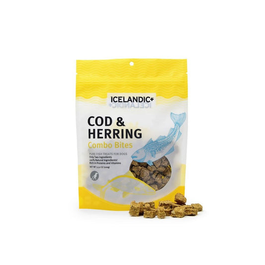 ICELANDIC+ Cod & Herring Dog Bites 99g