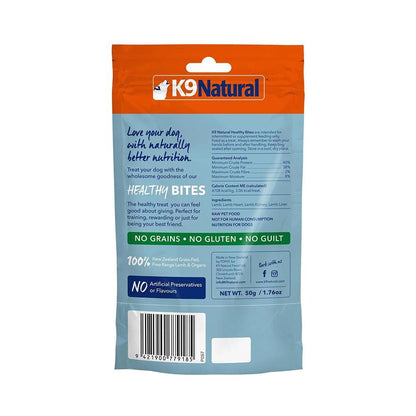 K9 NATURAL Lamb Healthy Bites Dog Treats 50g