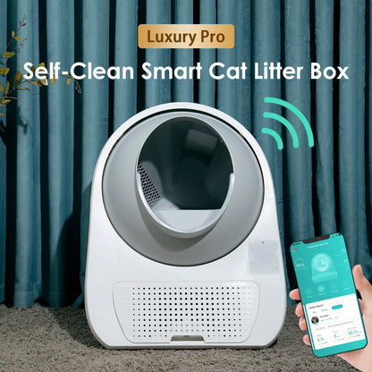 CATLINK Scooper Luxury Pro Smart Self-Cleaning White Cat Litter Box