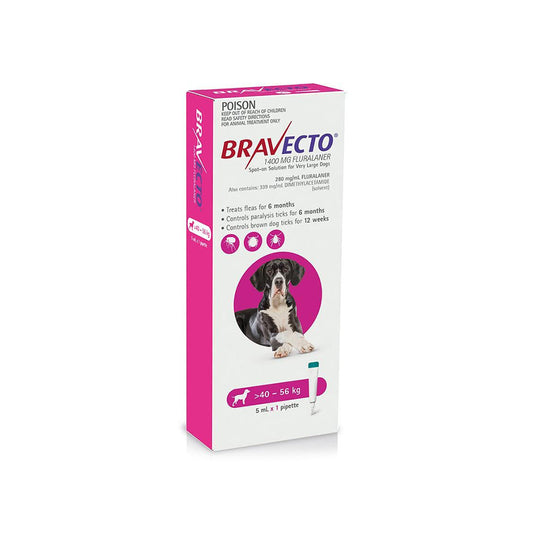 BRAVECTO For Very Large Dogs 40-56kg 1 Pipette