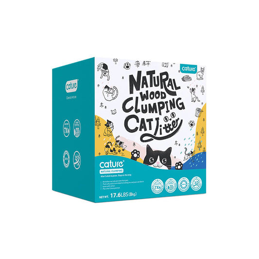 CATURE Smart Pellets Natural Wood Clumping Cat Litter 8kg