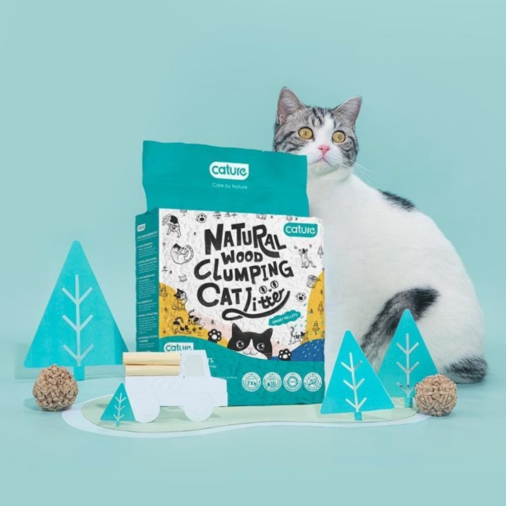 Cature natural wood shop clumping cat litter