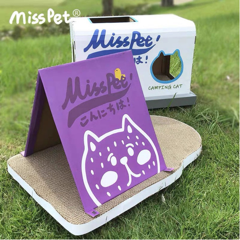 MISSPET Violet Camping Tent Cat Scratcher