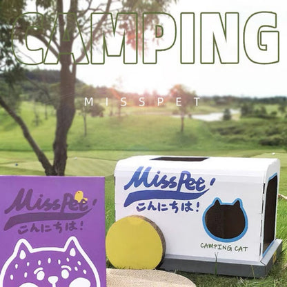 MISSPET Violet Camping Tent Cat Scratcher