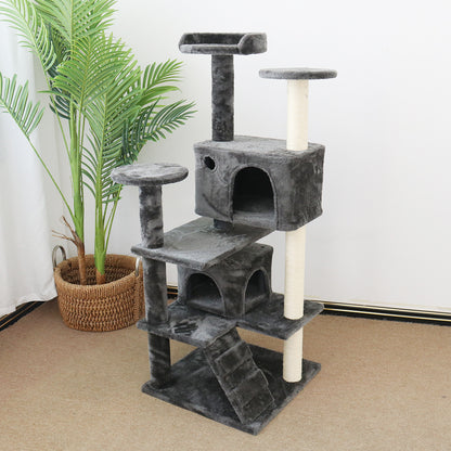 CATIO Abstract Deluxe Chipboard Flannel Scratching Cat Tree 127cm