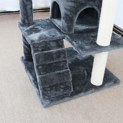 CATIO Abstract Deluxe Chipboard Flannel Scratching Cat Tree 127cm