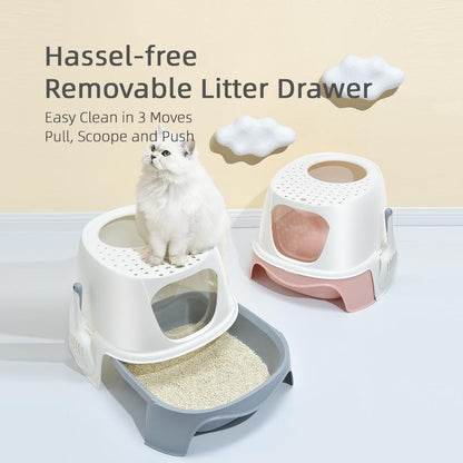 PAKEWAY Tomcat Peach Rocket Cat Litter Box