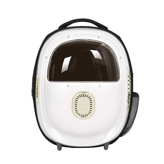 PAKEWAY White Pet Backpack with Air Circulation Function