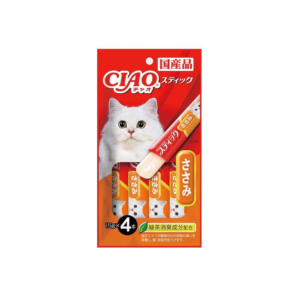 CIAO Churu Chicken Fillet Jelly Pops Wet Cat Treats 4x15g