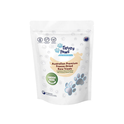 FREEZY PAWS Chicken Necks Freeze Dried Pet Treats 100g