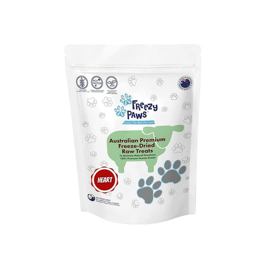 FREEZY PAWS Freeze Dried Lamb Heart Pet Treats 100g