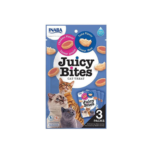 INABA Juicy Bites Chicken & Tuna Flavor Cat Treats 3x11.3g