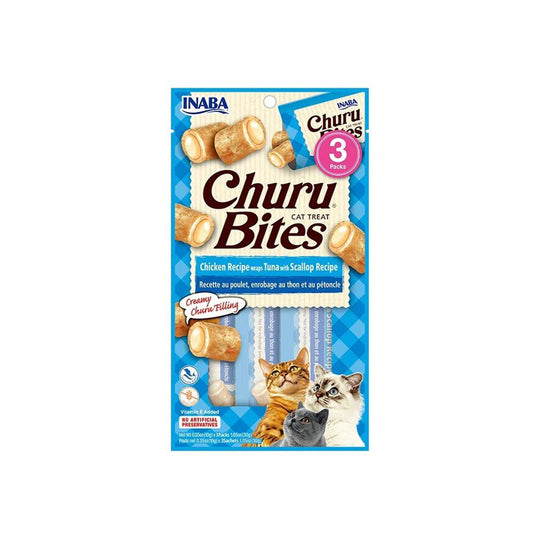 INABA Churu Bites Tuna With Scallop Cat Treats 10gx3pcs