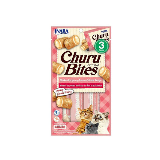 INABA Churu Bites Tuna with Salmon Cat Treats 3x10g