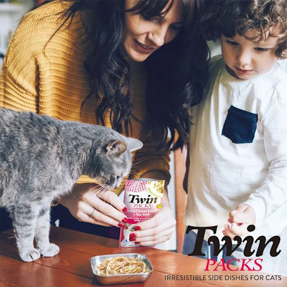 INABA Twin Packs Tuna with Chicken in Tuna Flavored Broth Cat Treats 2x40g