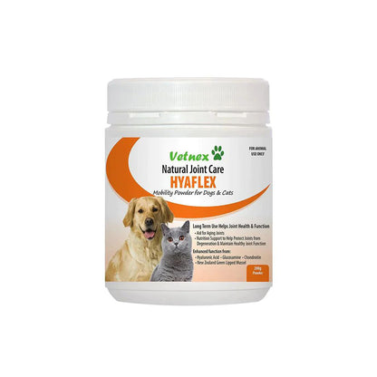 VETNEX Hyaflex Mobility Powder For Dogs & Cats 200g