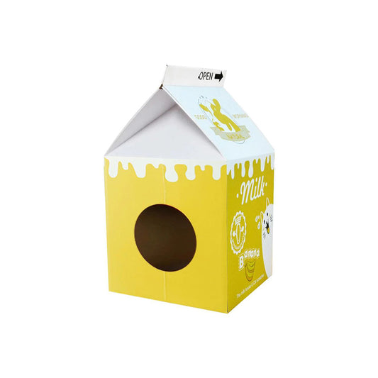 ZODIAC Yellow Milk Box Cat Scratchers