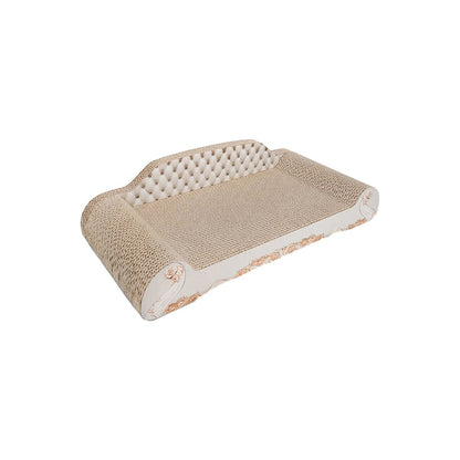 ZODIAC White Euro Car Sofa Corrugated Cat Scratcher