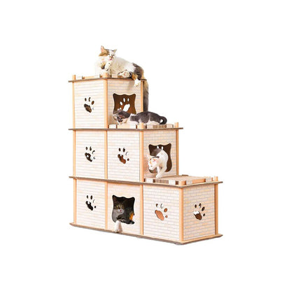 ZODIAC Stone Colour Tower Corrugated Paper Cat Scratcher