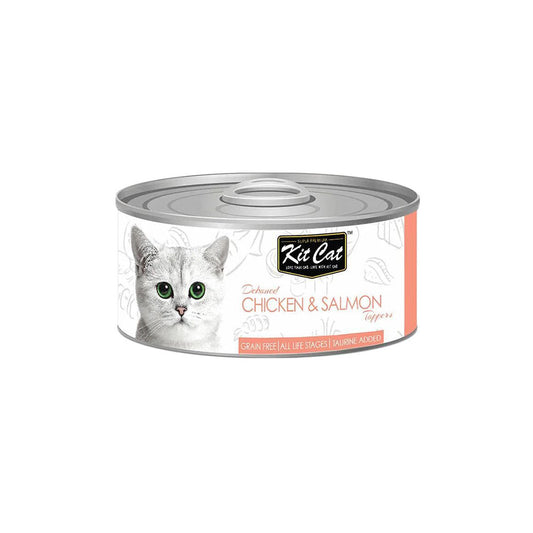 KIT CAT Chicken & Salmon Toppers Wet Canned Cat Food