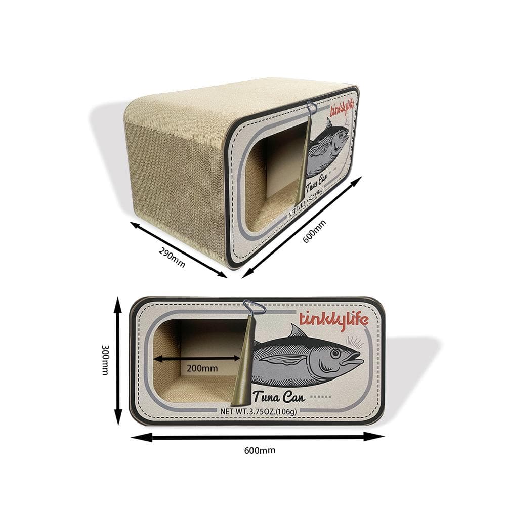 Tuna can 2025 cat scratcher