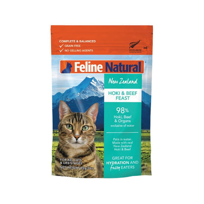 FELINE NATURAL Variety Cat Food 12x85g (pouches)