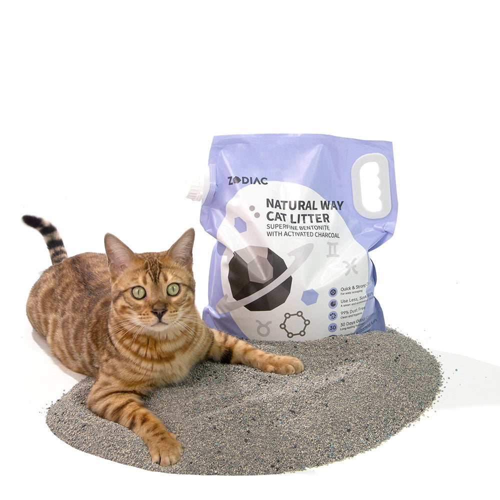 ZODIAC Natural Way Superfine Bentonite With Activated Charcoal Cat Litter Petso Au