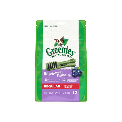 GREENIES Blueberry Regular Dog Dental Treats 340g