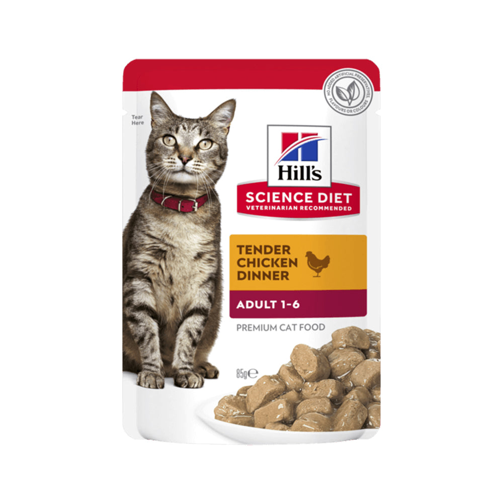 HILLS Science Diet Chicken Adult Wet Cat Food 85g x 12 Cat Food