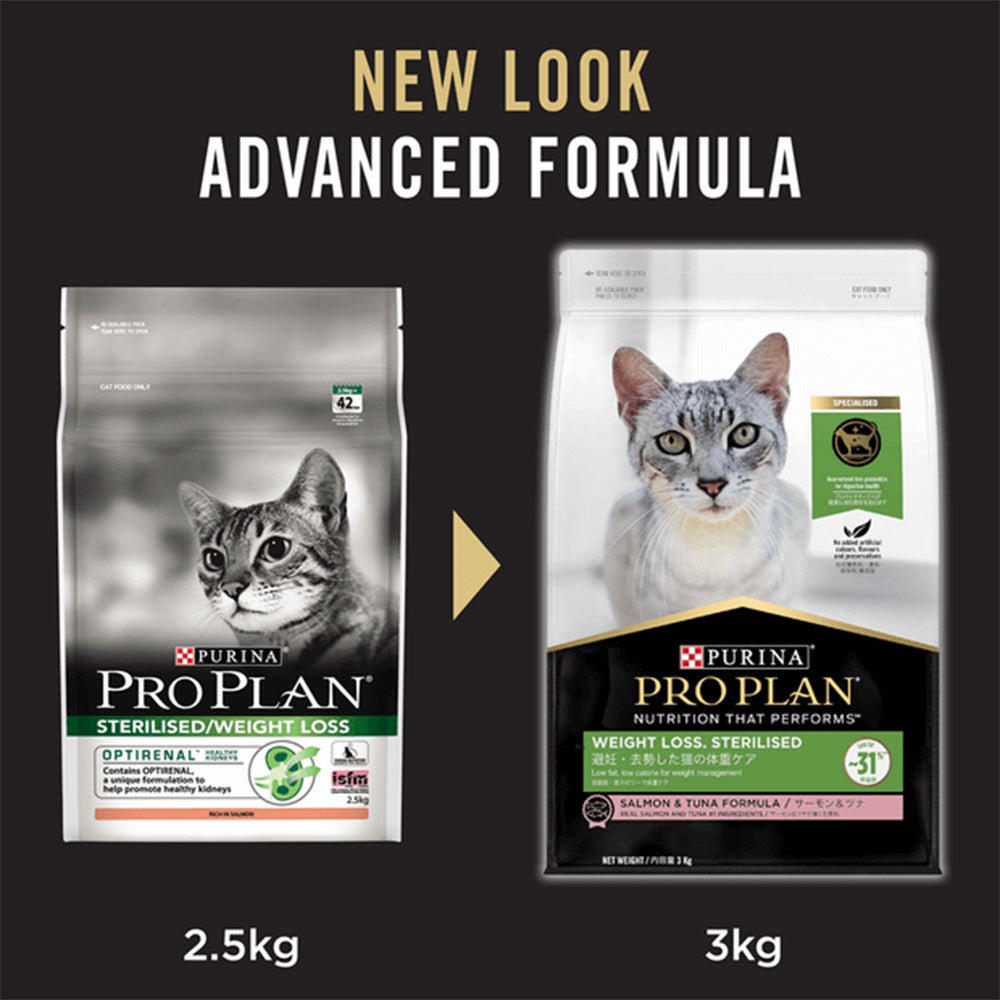 PRO PLAN Weight Loss Sterilised Salmon & Tuna Formula Adult Dry Cat Food